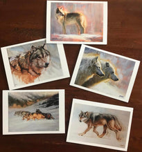 Load image into Gallery viewer, Box Gift set -  5 Wildlife art note cards (Premium Edition)