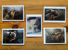 Load image into Gallery viewer, Modern wildlife series set of 5 cards