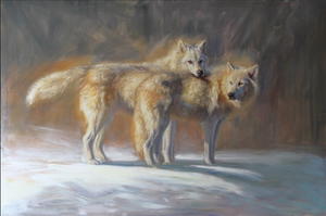 The Warm Hug - 48x72 - oil on linen