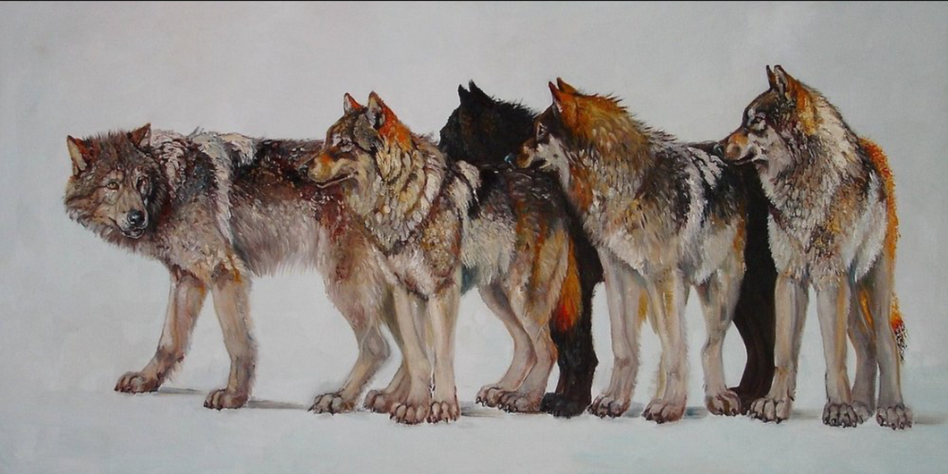 The Druids - 24x48 - oil on canvas