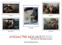 Load image into Gallery viewer, Modern wildlife series set of 5 cards
