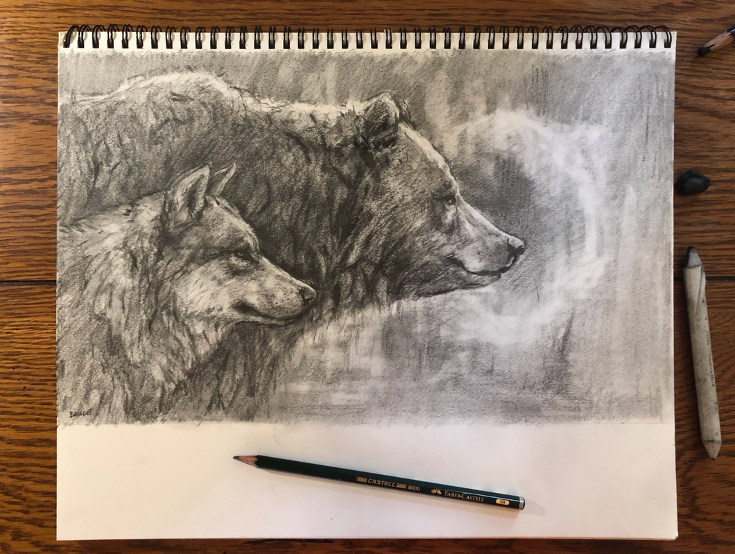Original drawing graphite - 8.5x14