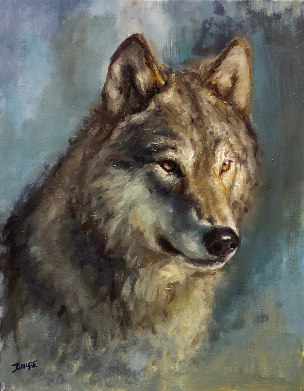 Timber Wolf Portrait -20x16
